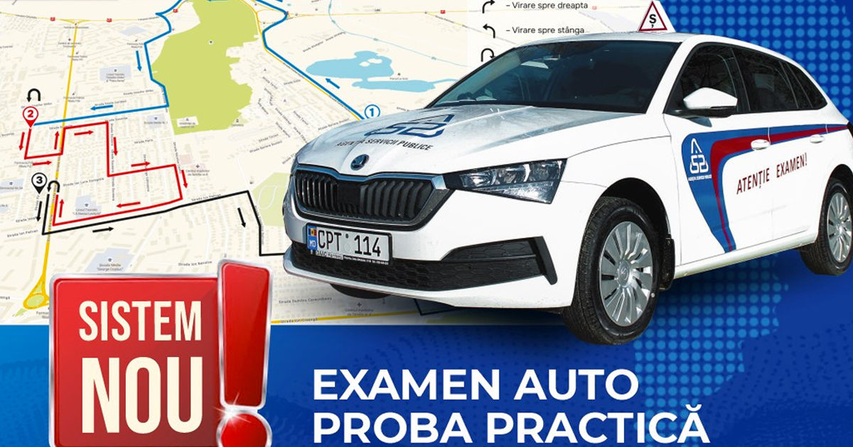 Rutele pentru examenele auto vor fi selectate aleatoriu dintr-o listă prestabilită.