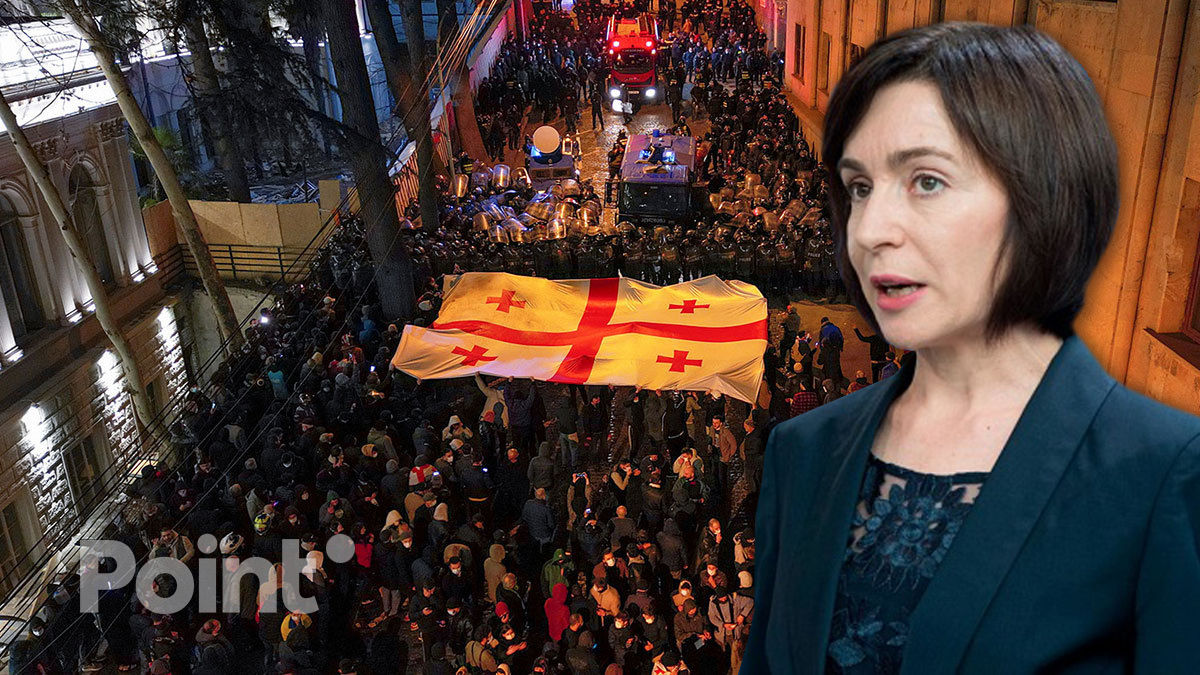 Sandu, către protestatarii din Georgia: Democrația nu poate fi redusă la tăcere. Moldova e de partea voastră.