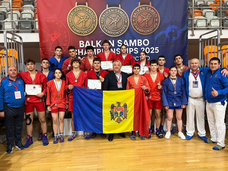 Naționala Moldovei a cucerit 14 medalii la Campionatul Țărilor Balcanice de sambo.