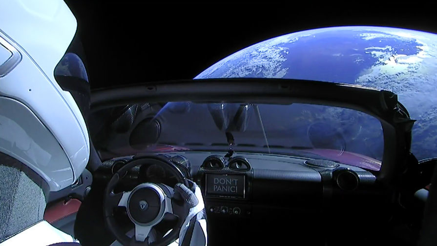 Маск опубликовал видео со своей Tesla на орбите. Фото: SpaceX