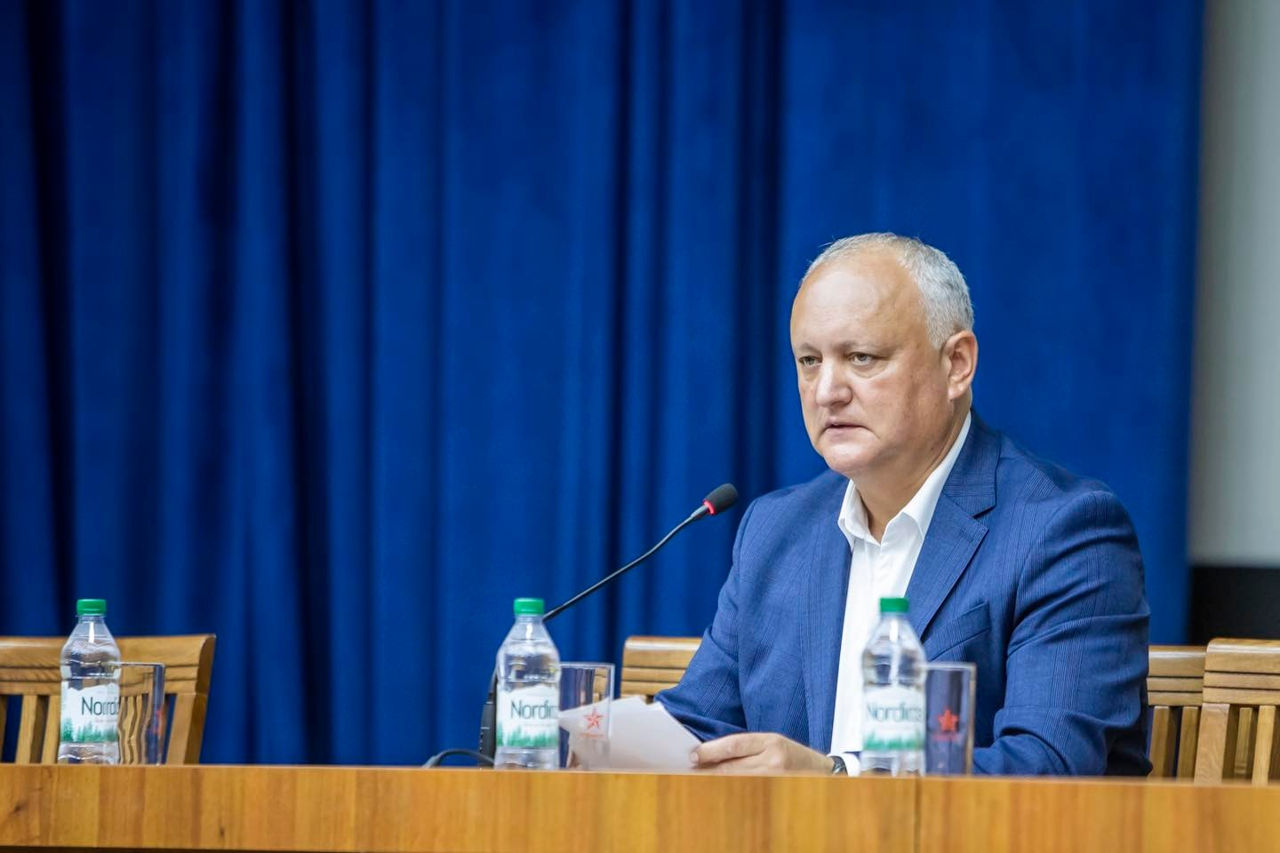 Dodon, contrar datelor BNS, susține că produsele moldovenești nu sunt solicitate în UE.