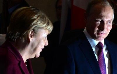 Ангела Меркель и Владимир Путин.
