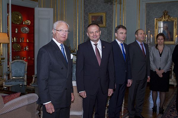 Andrian Candu s-a întâlnit cu regele Suediei.