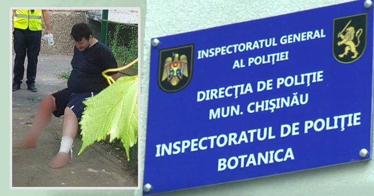 На трое суток задержали мужчину, нанесшего ножевое ранение полицейскому. Фото: Point.md.
