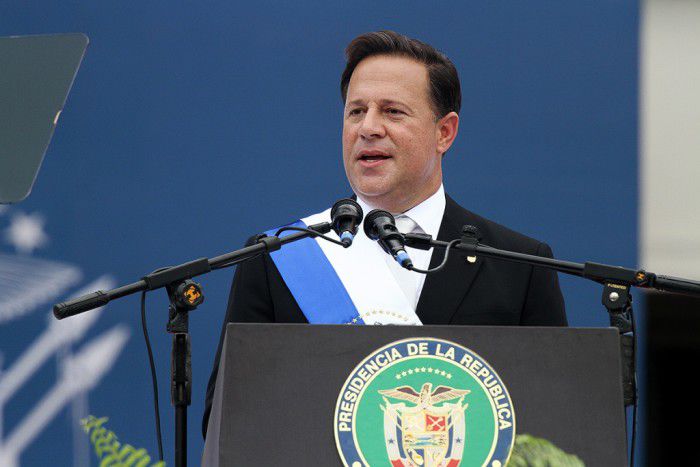 Președintele panamez Juan Carlos Varela a subliniat astăzi că „problema evaziunii fiscale este una globală”. Foto: mire.gob.pa