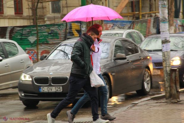 Serviciul Hidrometeorologic de Stat a emis o avertizare cod galben de ploi puternice și intensificări ale vântului.