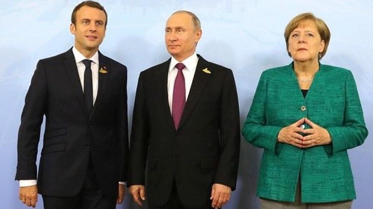 Merkel, Macron și Putin despre eforturile comune privind Siria