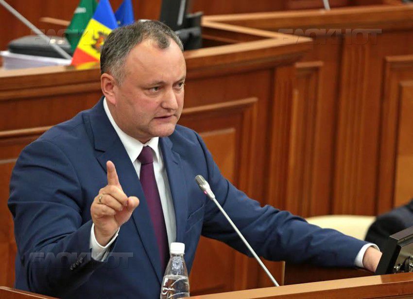 Додон выступил с жестким посланием к западным партнерам Молдовы.