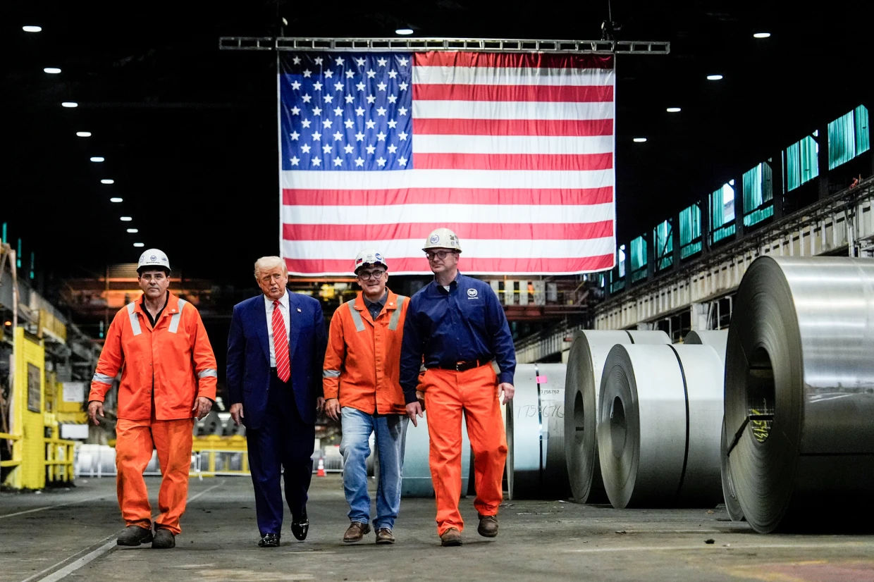 Трамп повысил до 50% пошлины на сталь и алюминий, импортируемые в США.