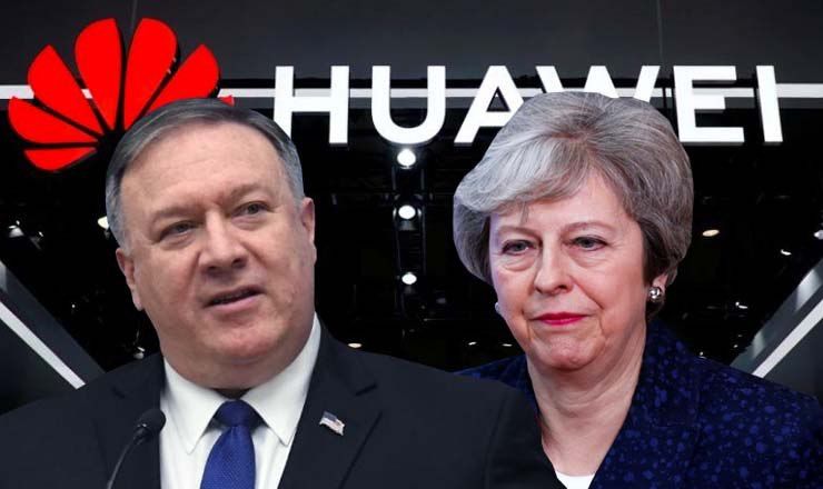 Помпео предупредит Мэй об опасности сотрудничества с Huawei по сети 5G.