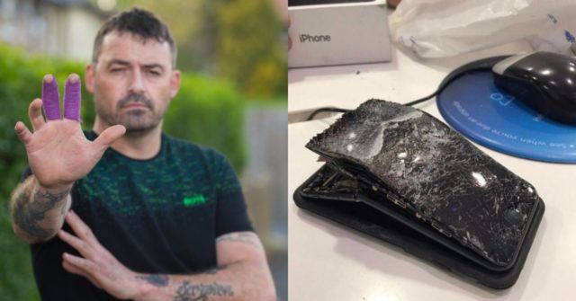 Unui om i-a explodat iPhone-ul 7 în mână când încerca să preia un apel. 