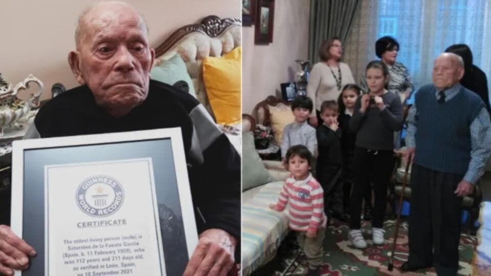 Старейший мужчина в мире скончался в возрасте 112 лет.