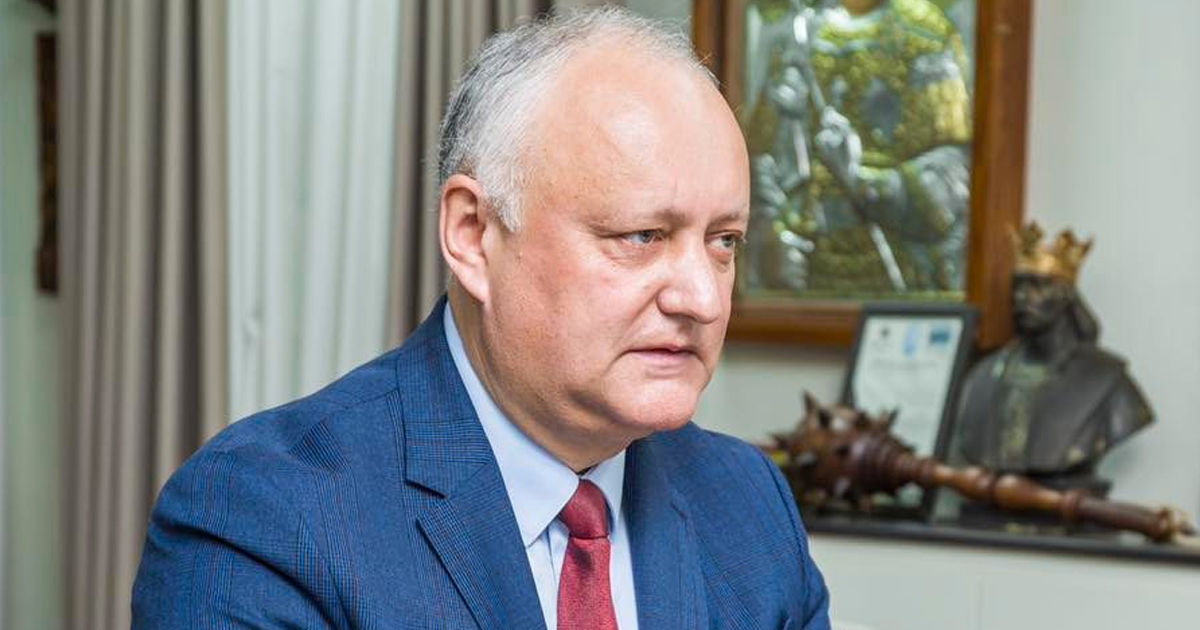 Dodon: Moldova a avut cel mai redus volum de investiții din istorie.