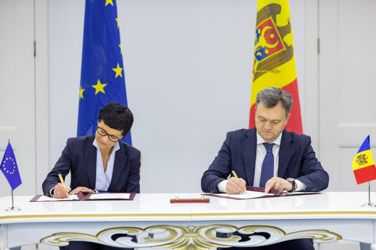 UE și R. Moldova au semnat acordul pentru planul de creștere al țării, cu un buget de 1,9 miliarde de euro.