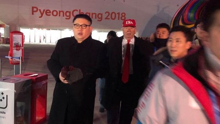 Трампа с Ким Чен Ыном заметили на открытии Олимпиады.