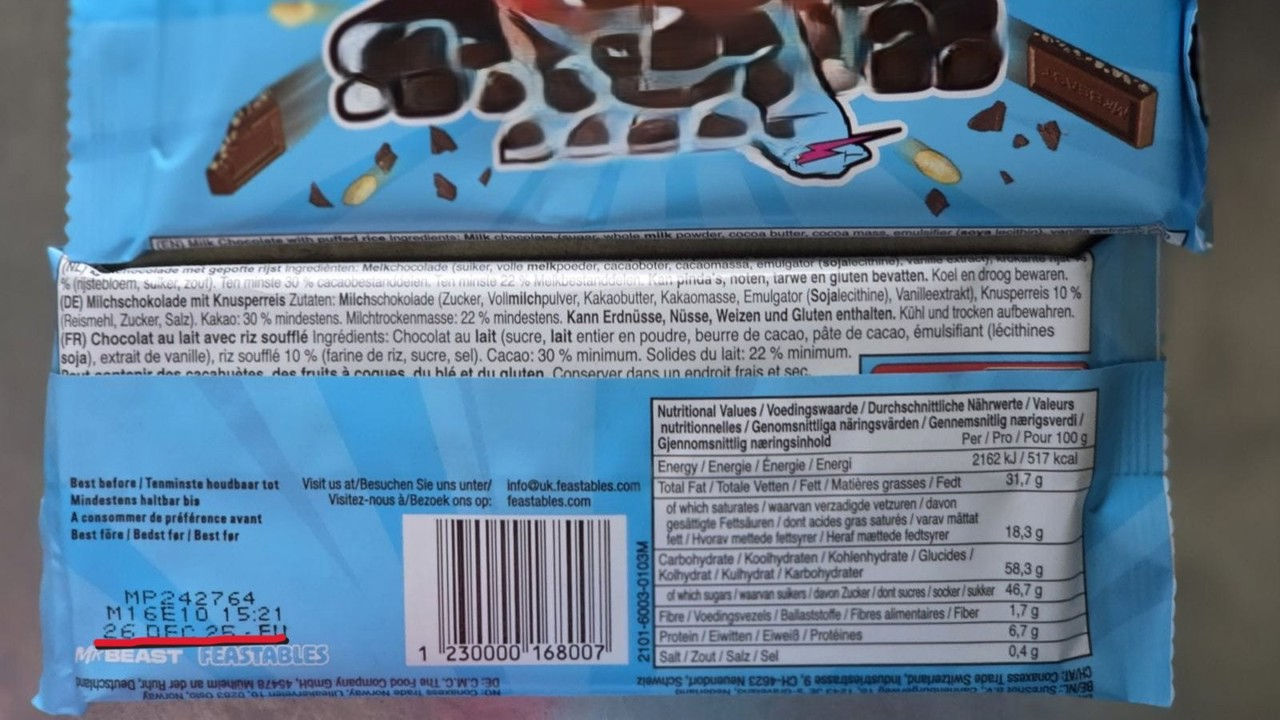 Un lot de ciocolată cu termenul de valabilitate pe cale să expire, reținut la frontiera Moldovei.