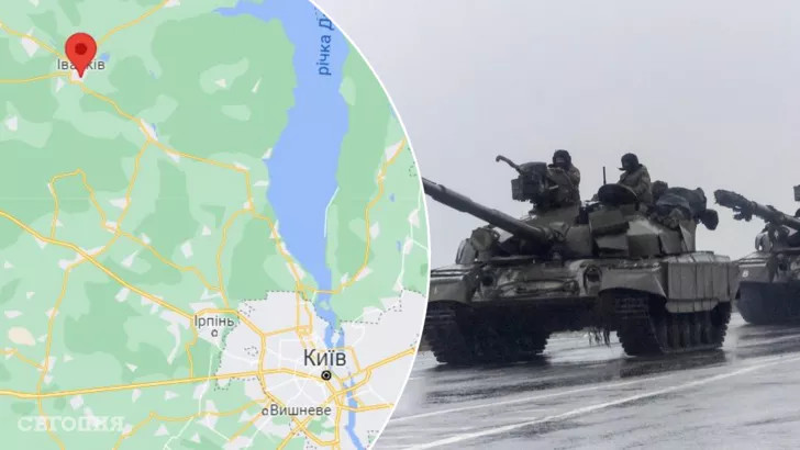 Российские танки через Чернобыльскую зону пытались прорваться в Киев.