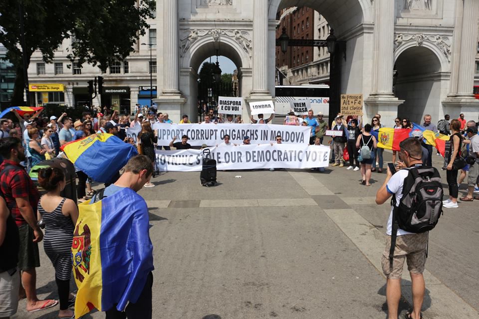 Молдавская диаспора поддержала вчерашнюю акцию протеста.