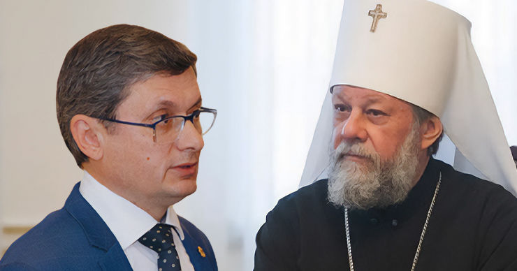 Митрополит Владимир поздравил Гросу с избранием председателем парламента. Коллаж: Point.md.