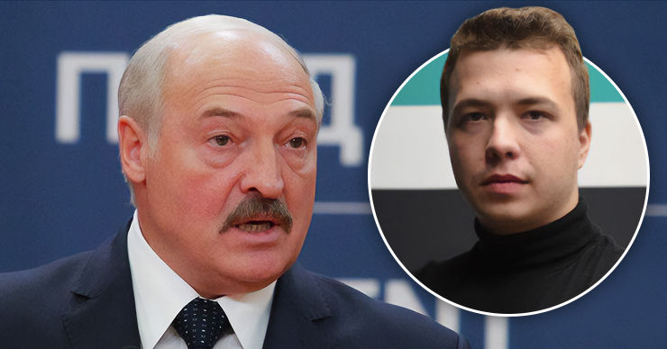 Президент Белоруссии Александр Лукашенко заявил, что задержание Романа Протасевича "заказал" Запад. Коллаж Point.md.