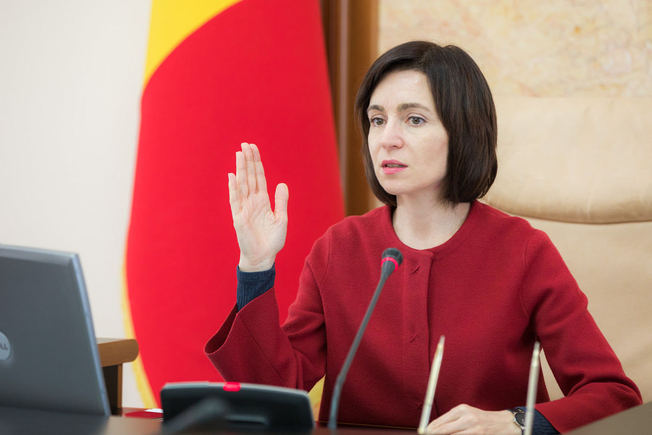 Председатель ПДС Майя Санду.