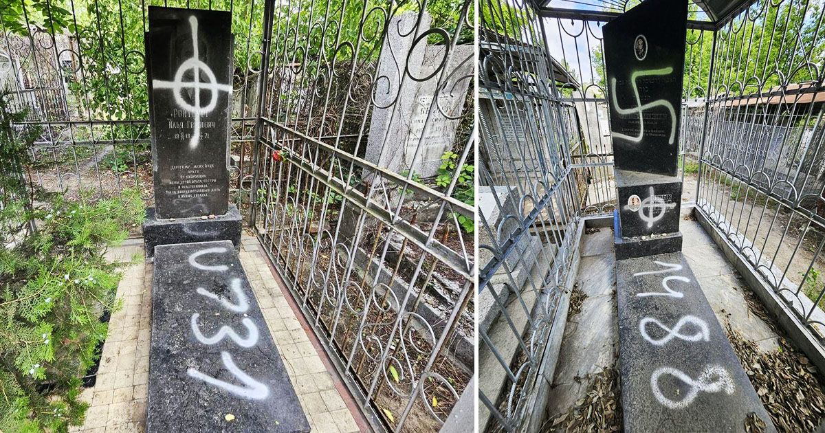 Peste 50 de morminte din cimitirul evreiesc din Chișinău, vandalizate de persoane necunoscute.