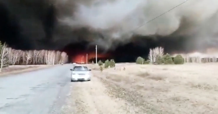 В Сибири разгорелись лесные пожары.