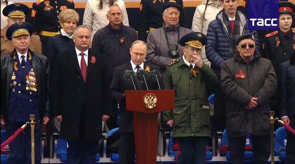 Президент РМ Игорь Додон принимает участие в Параде Победы в Москве.