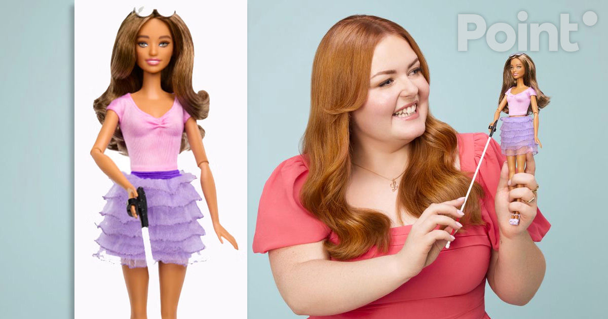 Mattel выпустили первую куклу Барби с нарушением зрения.