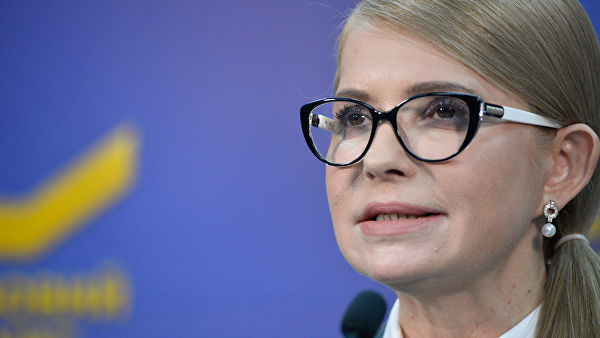 Кандидат в президенты, лидер партии "Батькивщина" Юлия Тимошенко.