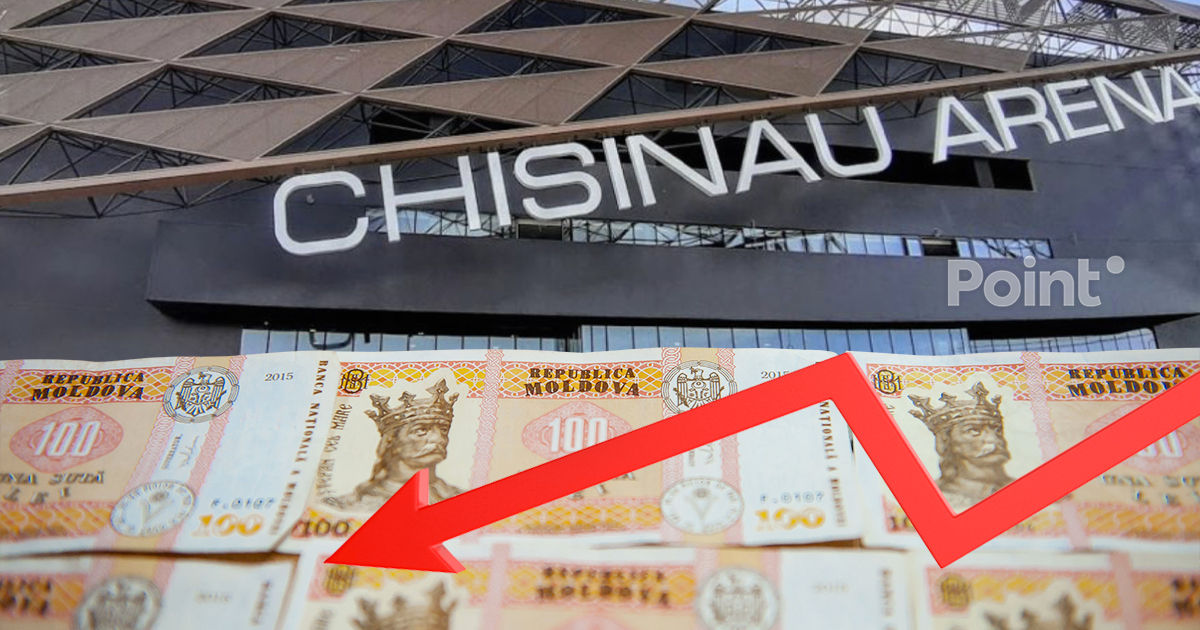 Счётная палата: Arena Chișinău принесла убытки в 37,5 млн леев.