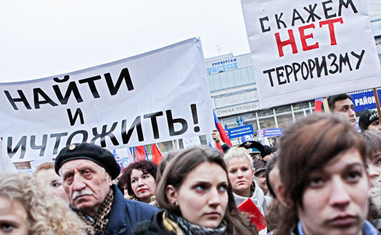 СМИ: Администрация президента России готовит проведение масштабных антитеррористических митингов по всей России.
