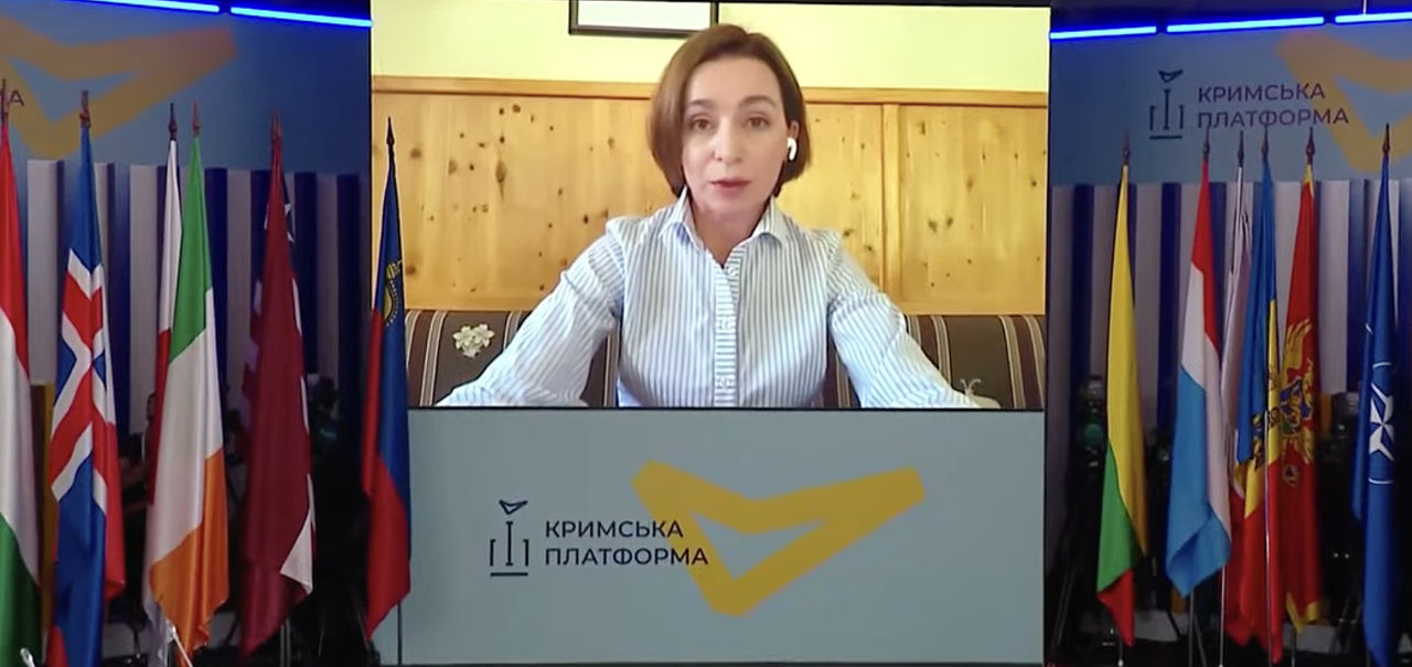 Санду на Крымской платформе: Молдавские патриоты на стороне Украины.