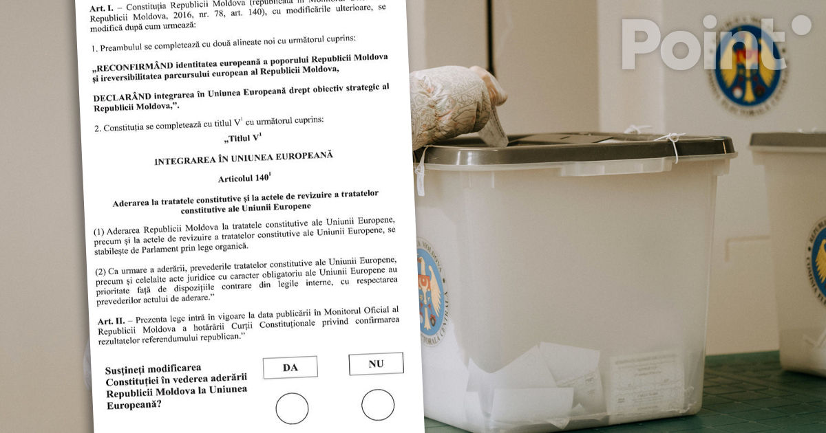 CEC a aprobat modelul și textul buletinului de vot pentru referendum.