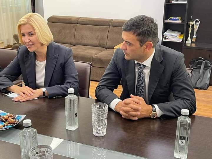 Глава Гагаузской автономии Ирина Влах и бывший премьер и министр экономики Кирилл Габурич.