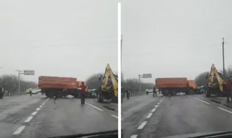 Погодные условия стали причиной аварии в Единцах.