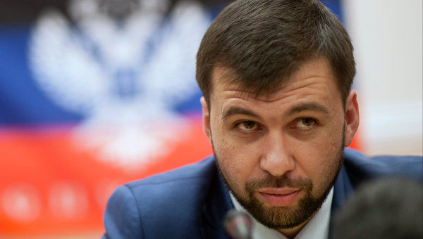 Представитель самопровозглашенной «Донецкой народной республики» Денис Пушилин.