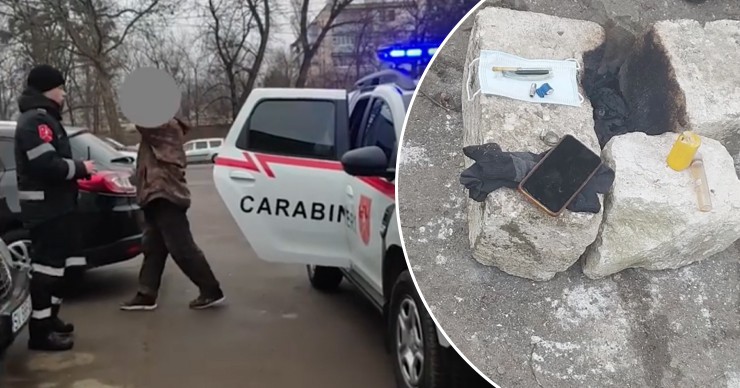 Карабинеры задержали жителя Кишинева с наркотиками. Коллаж Point.md.