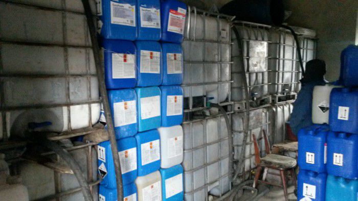 28 de tone ce alcool de contrabandă, depistate în Ialoveni. Foto: igp.gov.md