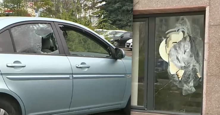 Неизвестный успел скрыться до прибытия сотрудников правоохранительных органов. Коллаж: Point.md.