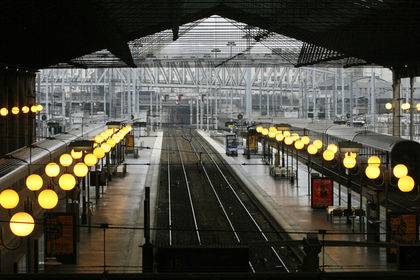 Северный вокзал (Gare du Nord) в Париже эвакуировали из-за голубя, врезавшегося в электрический кабель.