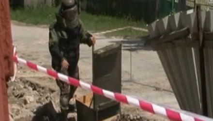 O bombă activă a fost descoperită astăzi pe un șantier din localitatea Vatra, municipiul Chișinău.