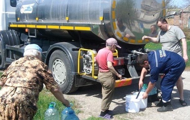 Насосная станция обесточена в результате повреждение линии электропередач на неподконтрольной территории.