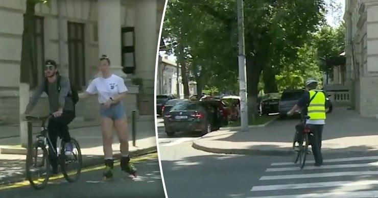Кишиневцы с риском для жизни пересаживаются на велосипеды. Коллаж: Point.md