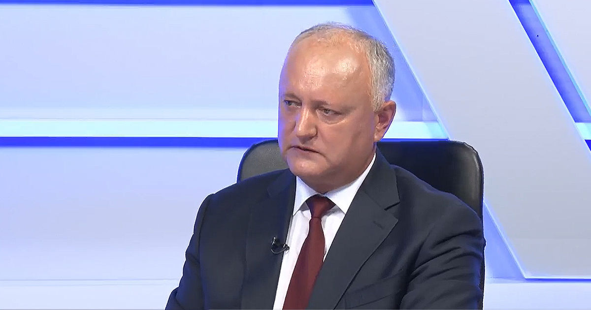 Додон заявил, что не будет баллотироваться на пост мэра Кишинева.
