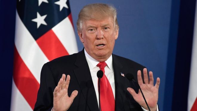 В четверг Трамп должен выступить с большой речью на тему отношений США со странами Европы.