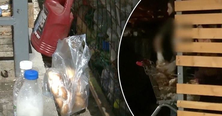 Десятки килограммов хлеба были выброшены в мусорный бак около одного из столичных магазинов.