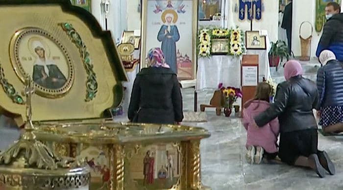 В Кишинев привезли икону и мощи Святой Матроны.