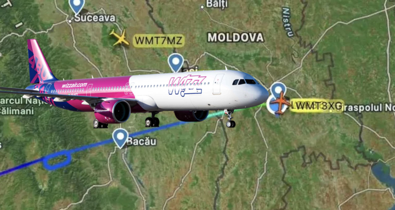 Un avion din Roma spre Bacău a aterizat de urgență la Chișinău.