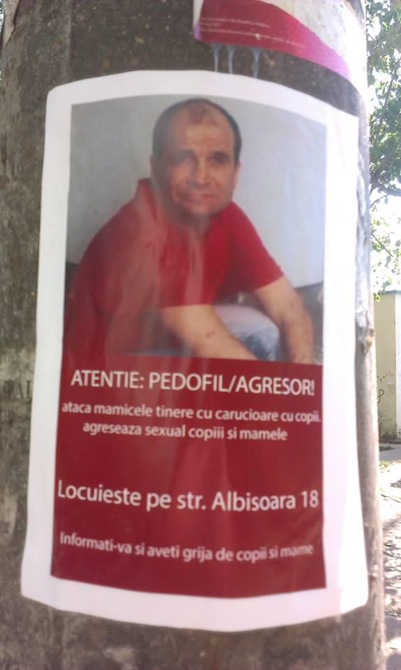 Eventual pedofil căutat cu anunțuri pe stâlpi. Foto: korrespondent.net